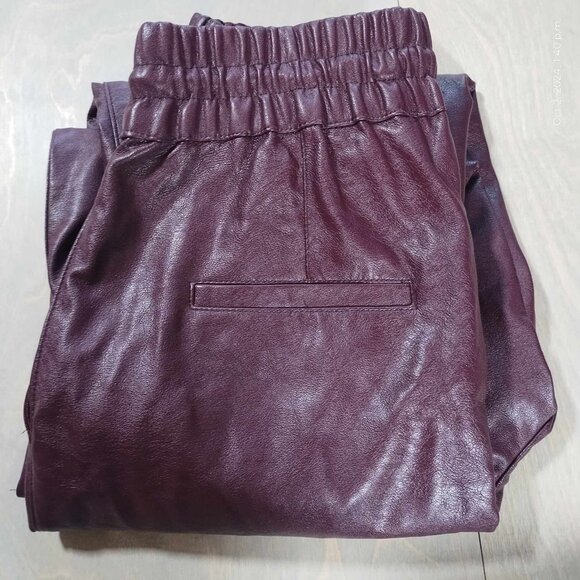 Dynamite Plum Faux Leather Leather Jogger‎ Runs larger. - Picture 10 of 11